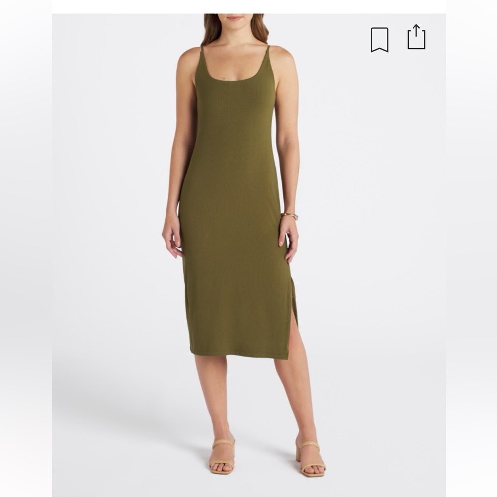 Abercrombie & Fitch Midi Dress in green - Picture 2 of 9